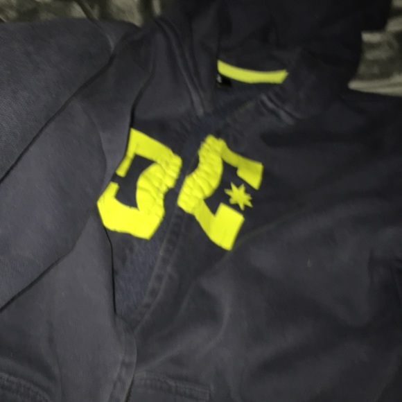 Navy blue vintage DC zip up hoodie. - Picture 4 of 4